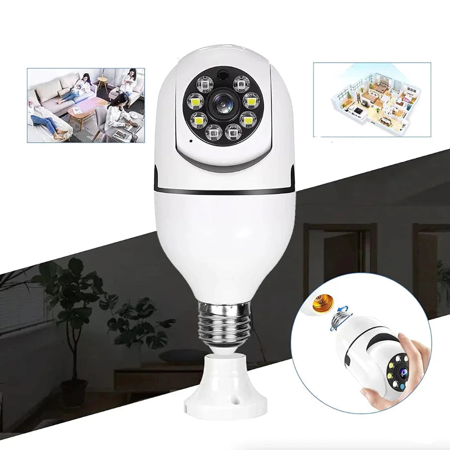 360° 1080P Light Bulb Security Camera