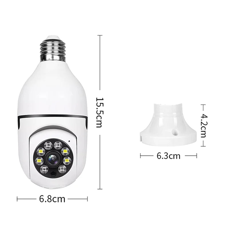 360° 1080P Light Bulb Security Camera