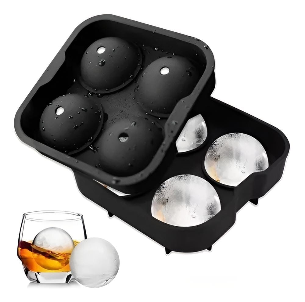 Round Shape Silicone Ice Ball Maker Tray