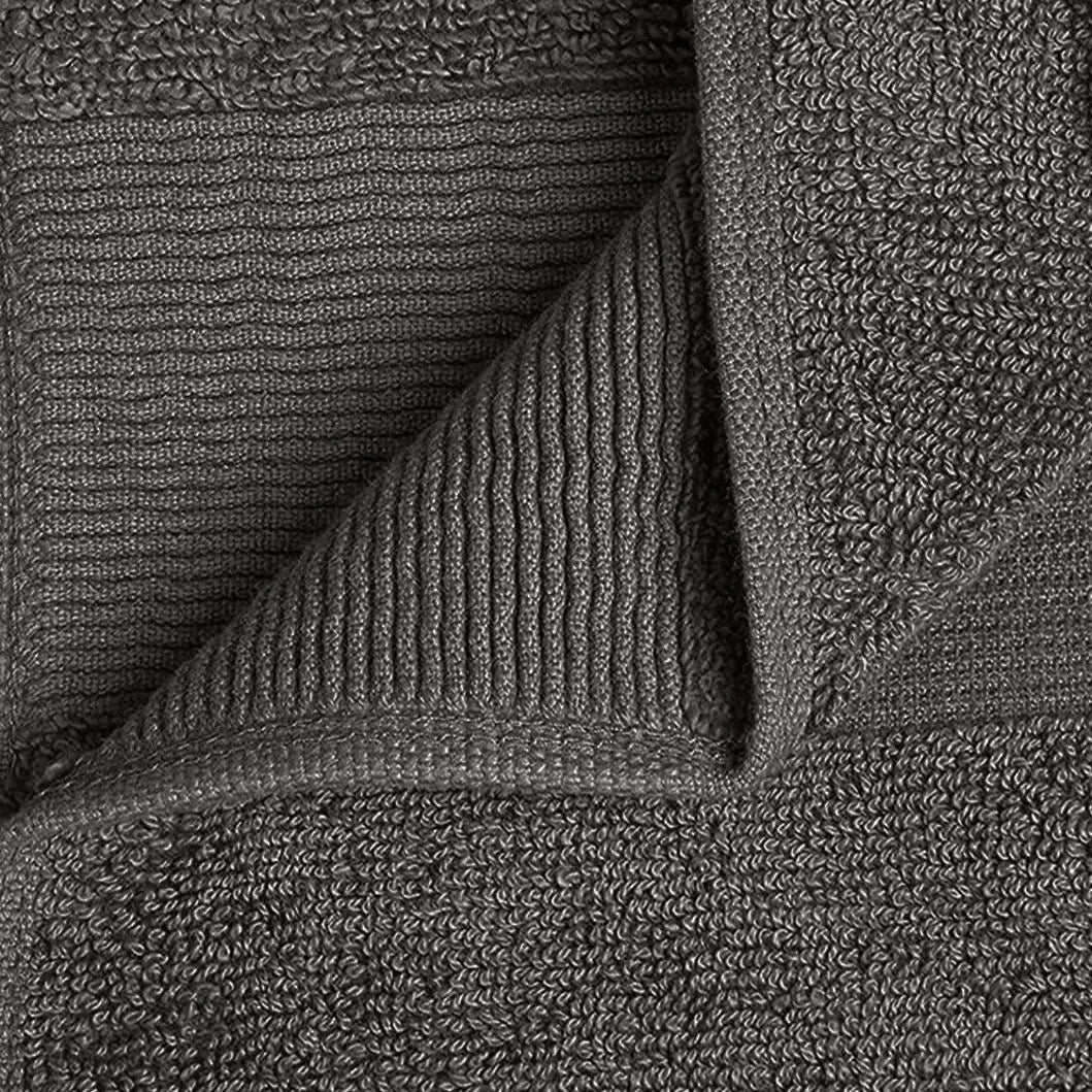 2 Pack Charcoal Soft Bath Towels 35x70 Oversize Large