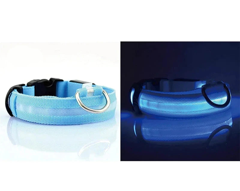 Adjustable LED Flashing Light Dog Collar