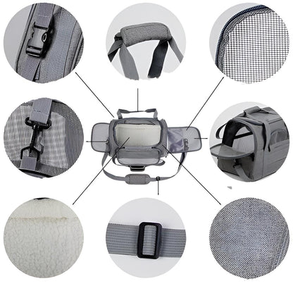 Pet Carrier Messenger Travel Bag
